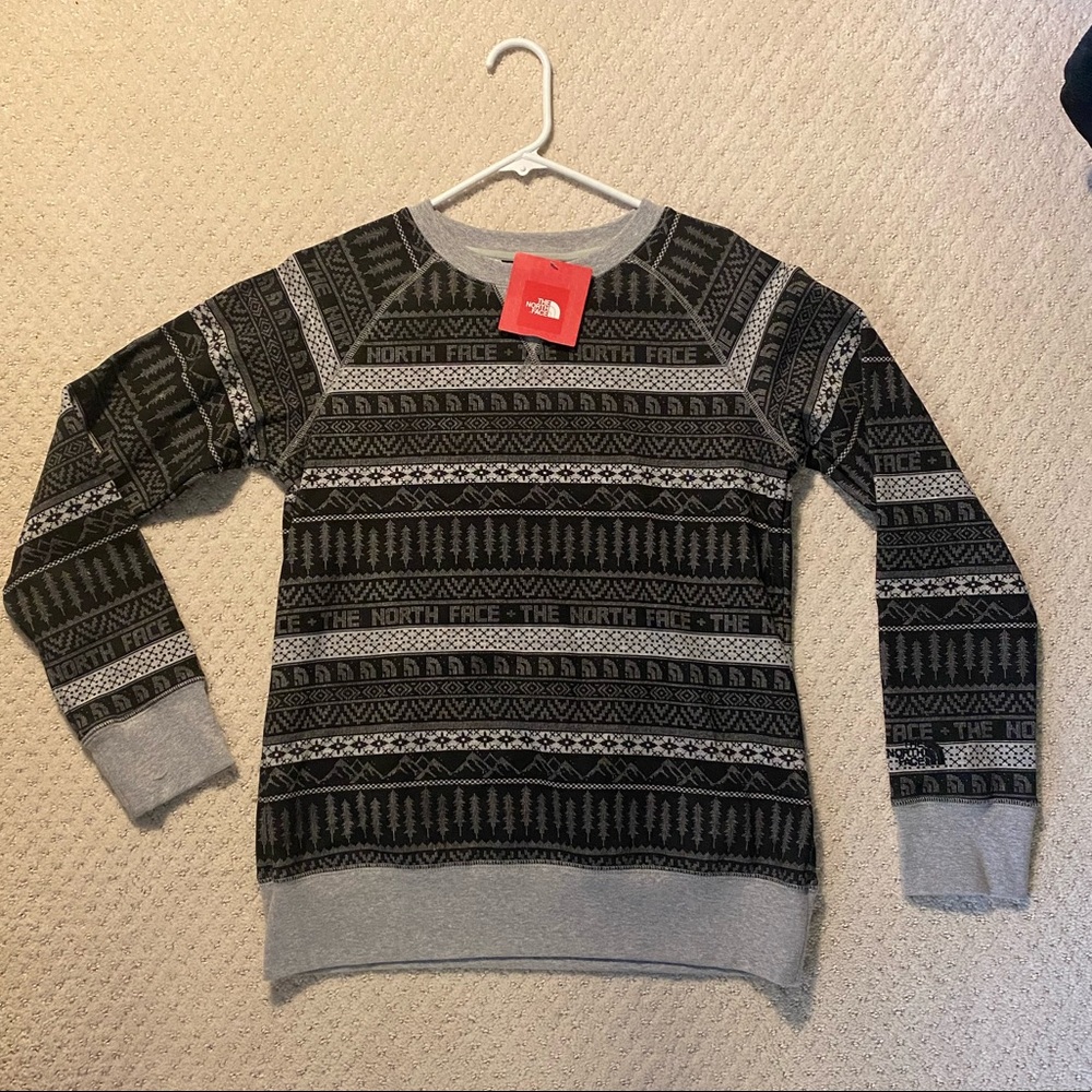 The North Face sweatshirt